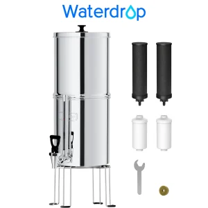 Gravity Stainless-Steel Water System with 4 Filters
