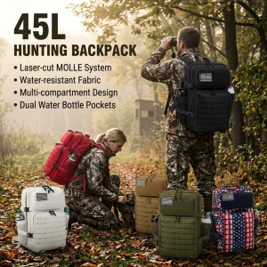 45L Large Capacity Tactical Hunting Backpack